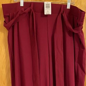 TORRID Brick red pants with belt, 3X/22-24